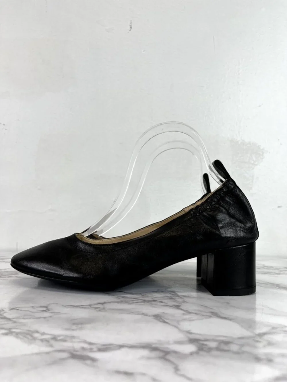Everlane Women's Black The Italian Leather Day Heel Sz 5.5
